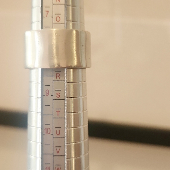 Vintage Italian Sterling & Enamel Polka Dots Chunky Ring - Picture 5 of 6